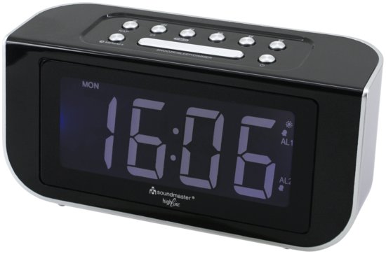 Soundmaster FUR4005 FM radio met radio gestuurde klok