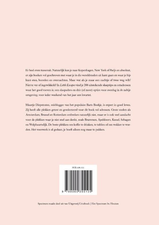 3226-ccb0-466e-abcd-7420f90ae444 Boek: Little escapes. 208 slaaptips en eetadressen in Nederland en Vlaanderen