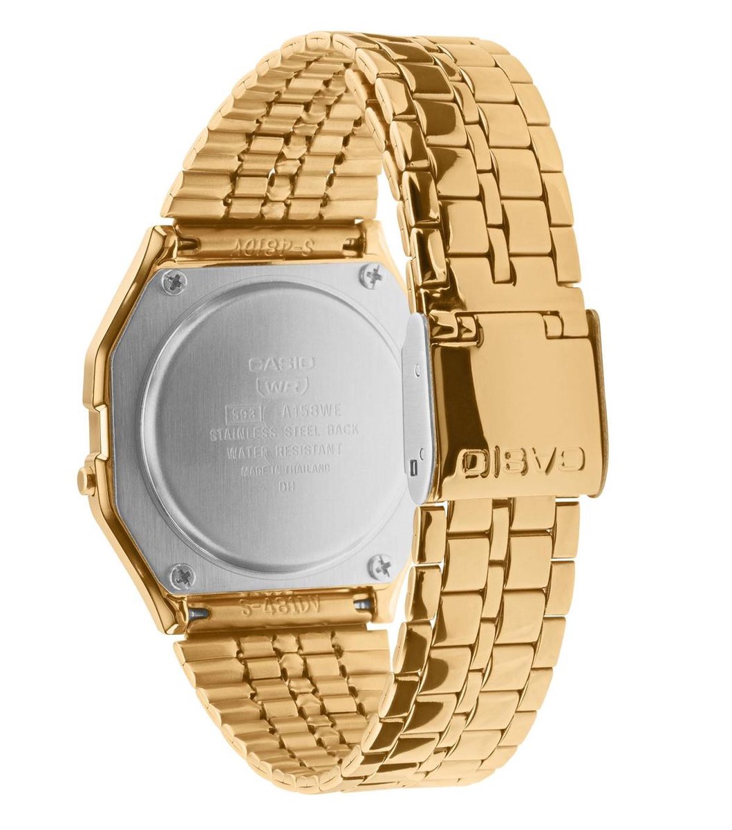 Casio Vintage Iconic Unisex Horloge A158WETG-9AEF - 33.2 mm