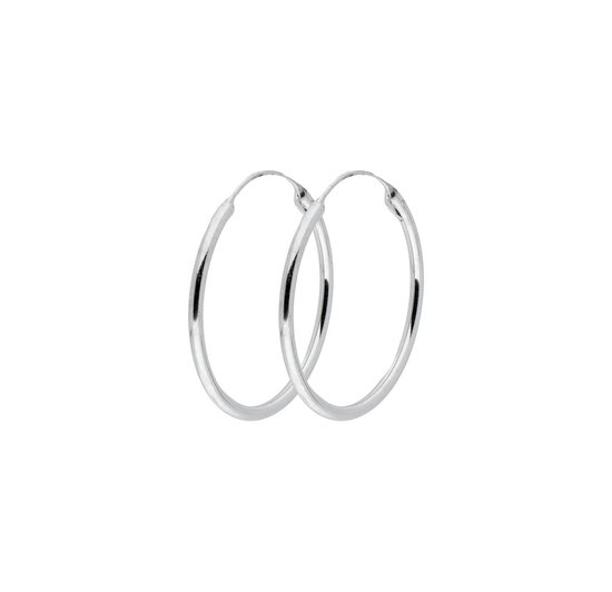 Silver Lining - draadoorringen - zilver - Ø30 mm - ronde buis - 1.9 mm