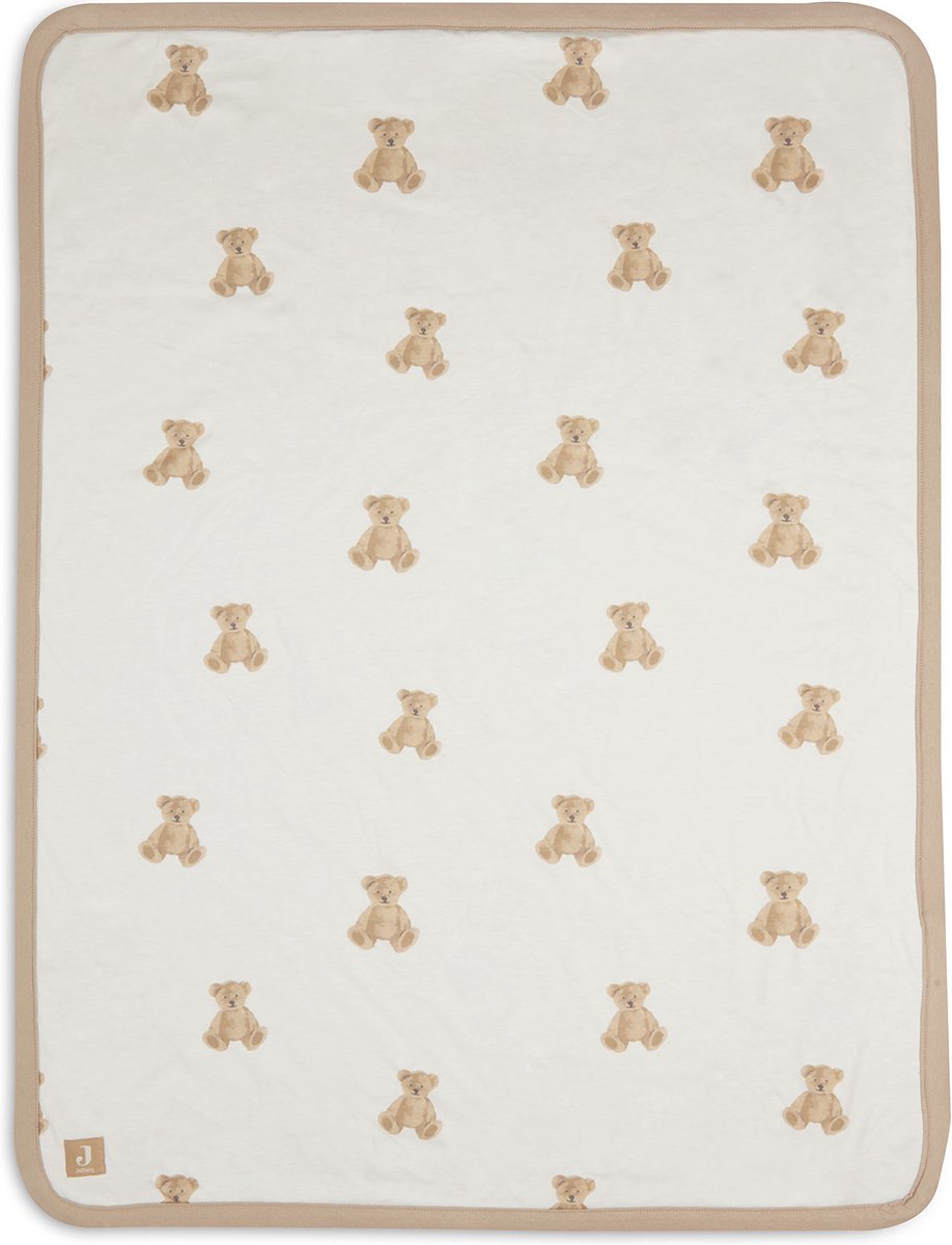 Jollein Baby Deken Wieg Jersey 75x100cm - Teddy Bear