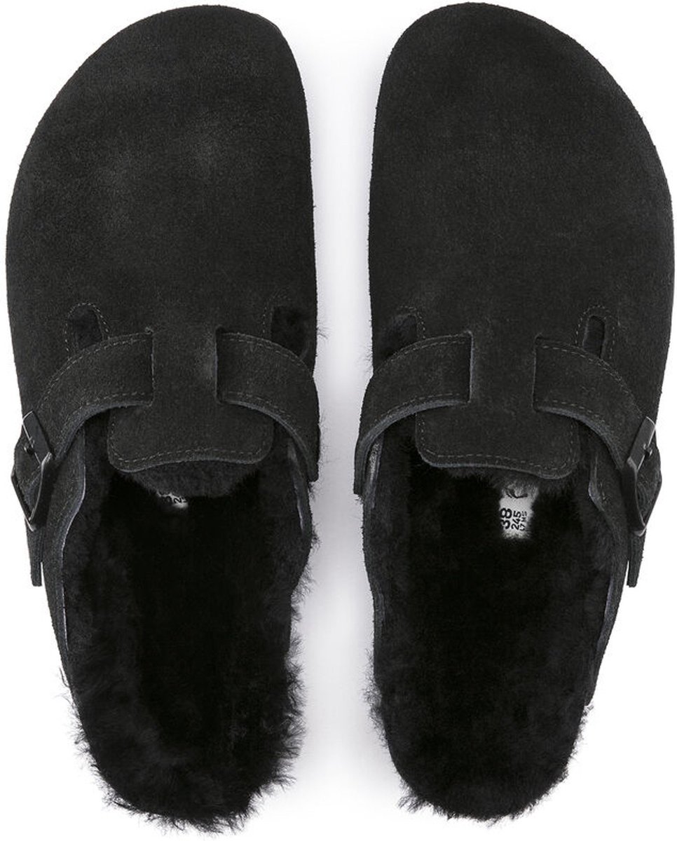 Birkenstock - Maat 38 - Boston Narrow Dames Clogs - Black