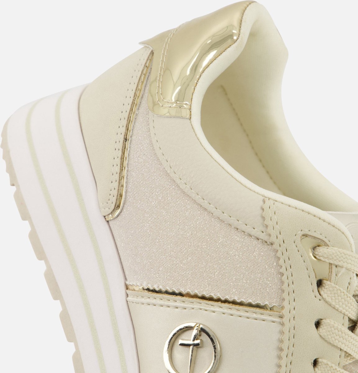 Tamaris Essentials Sneakers - maat 39 - beige Synthetisch - Dames