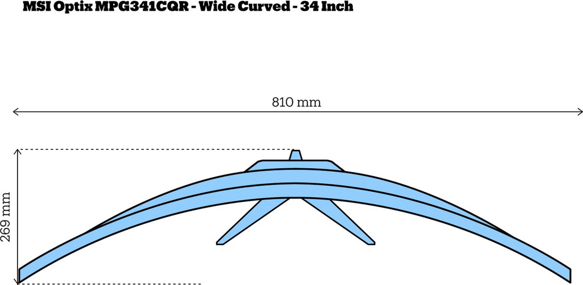 MSI Optix MPG341CQR - QHD VA Curved 144Hz Gaming Monitor - USB-C 15w - 34 Inch
