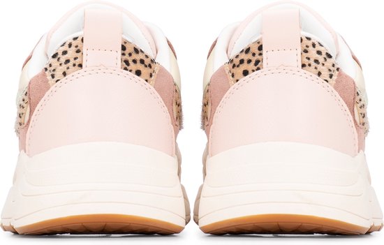 POSH by Poelman CHARLIE -maat 39- Dames Sneakers - Beige met combinatie