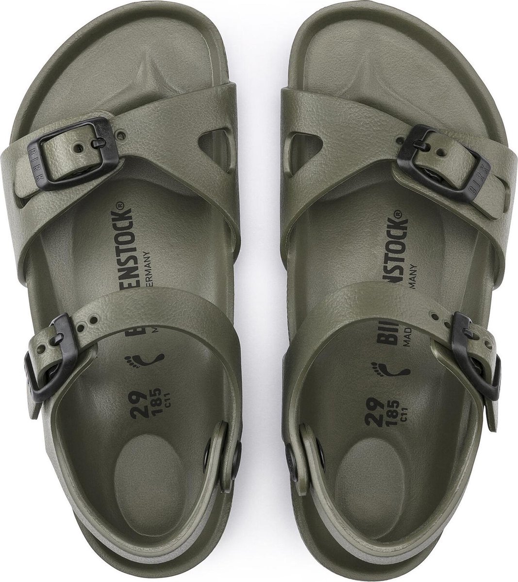 Birkenstock - Maat 32 - Rio EVA Sandalen Small fit - Khaki