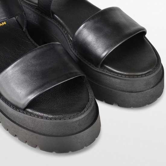 PS Poelman -maat 37- Korios Dames Sandalen- Zwart