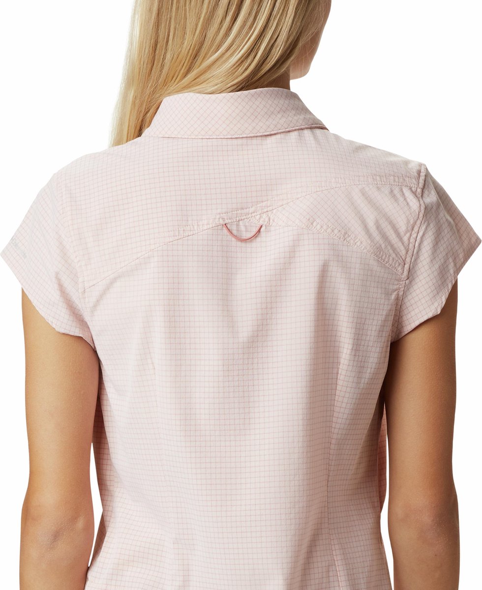 Columbia Saturday Trail Ii Stretch Print Ss Outdoorblouse - XS - Dames - Peach Cloud End