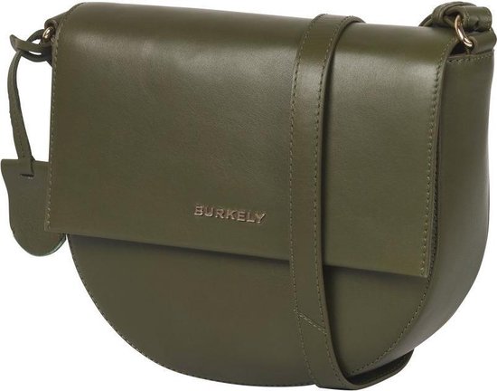 Burkely Parisian Paige Dames Crossover L Half Moon Crossbodytas - Groen