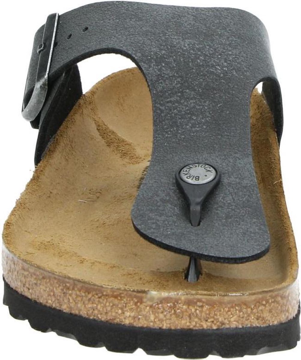 Birkenstock Ramses Regular Finished Birko-Flor Nubuck - 41 - Heren Teenslipper - Zwart