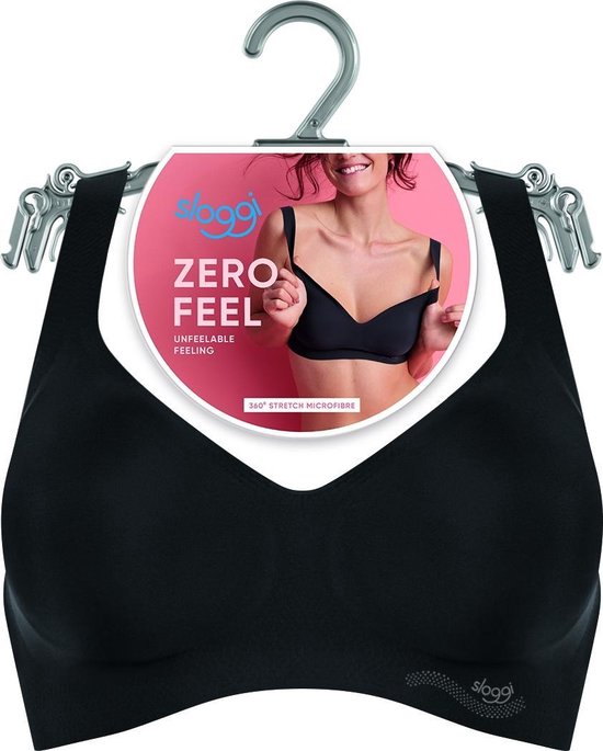 sloggi - Maat S - ZERO Feel Dames Bralette - Zwart