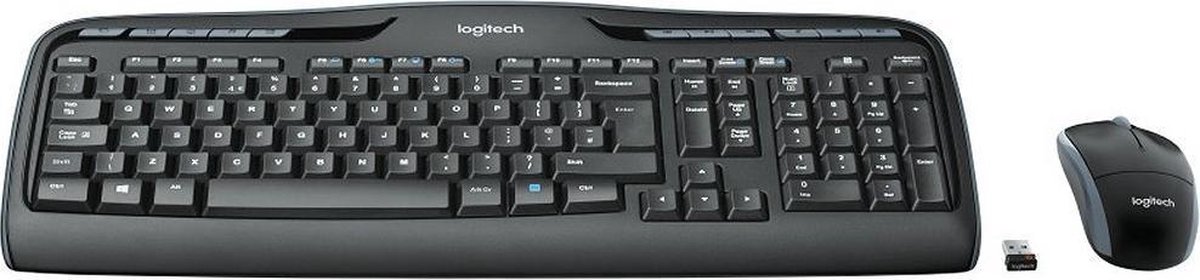 Logitech MK330 - Draadloos Toetsenbord - RF - QWERTZ - Duits - Zwart