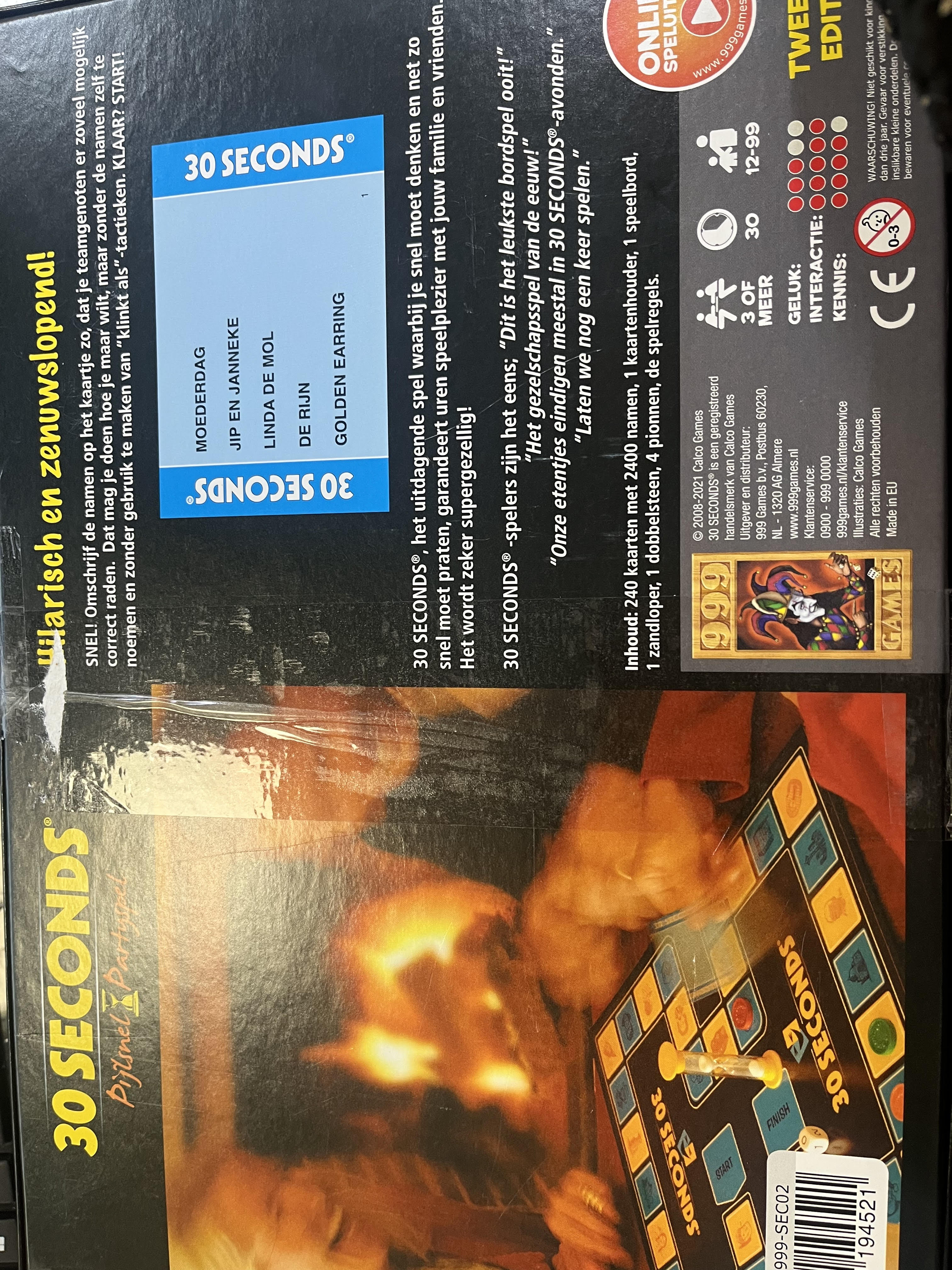 999 Games 30 Seconds ® Bordspel - Partyspel