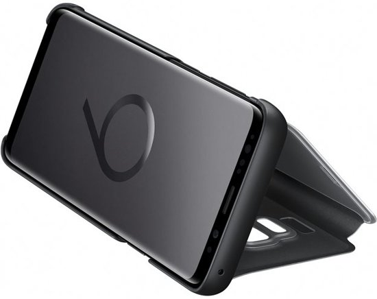 Koopjeshoek - Samsung S9 Clear View Standing Cover - Zwart