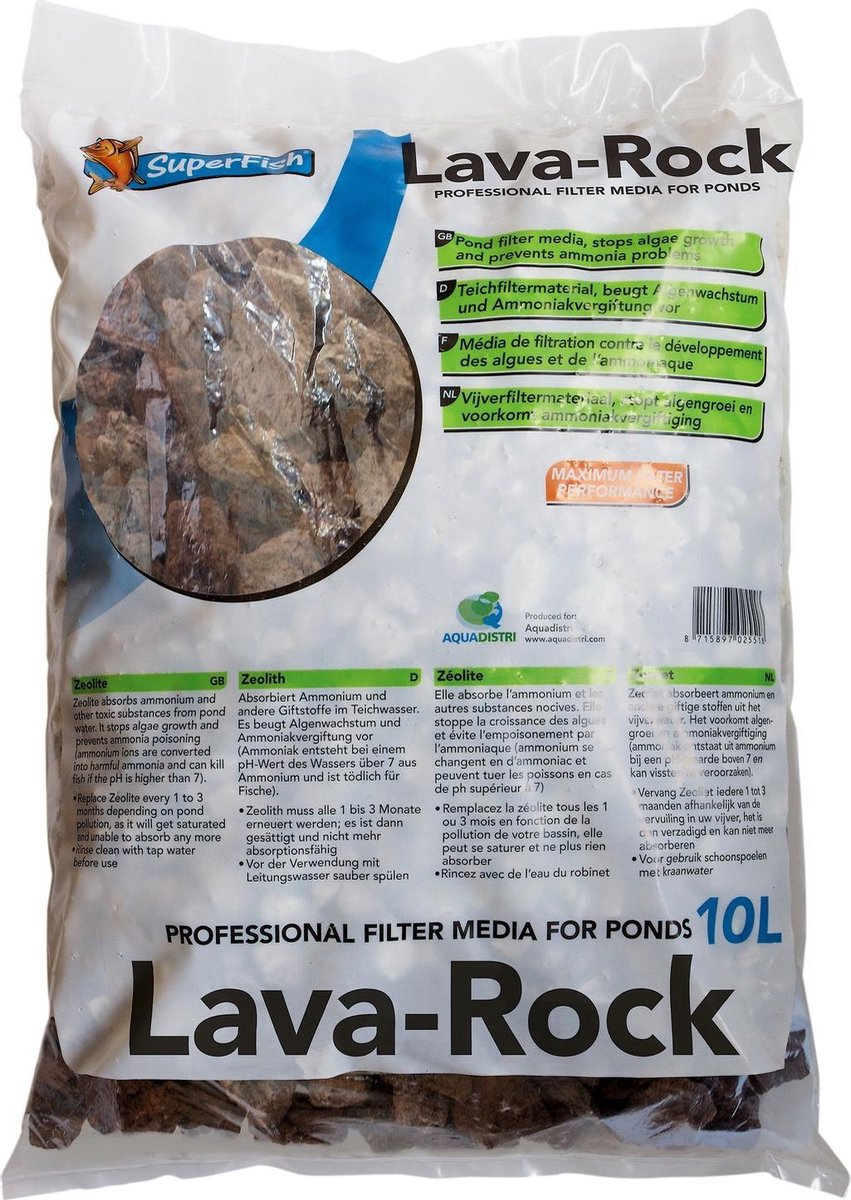 Superfish Filterlava Zak - Filters - 10 l