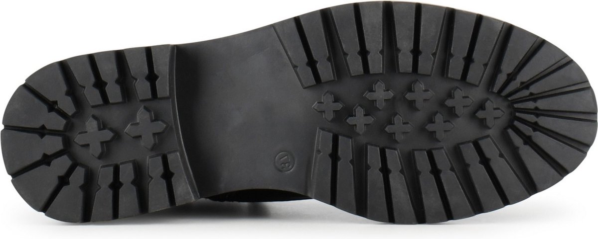 POSH by Poelman  - Maat 39 CATO Dames Veter Laarzen - Zwart