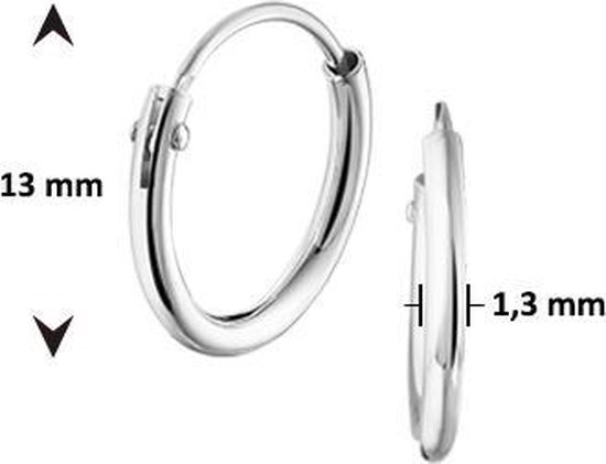 The Jewelry Collection - Ronde Buis - Dames - Oorringen - 13 mm