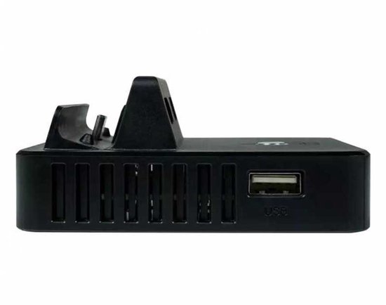 netwerkapparaat, usb-poort, ventilatiegaten, blackbox, dock