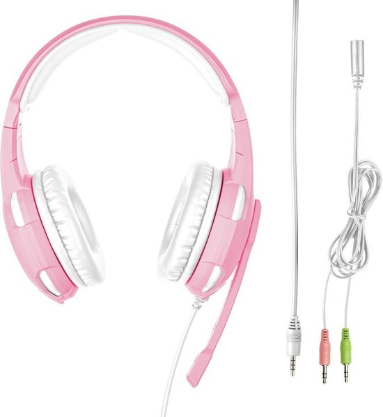 GXT 310 Radius - On-ear Gaming Headset voor PS4 en PC - Roze/Wit