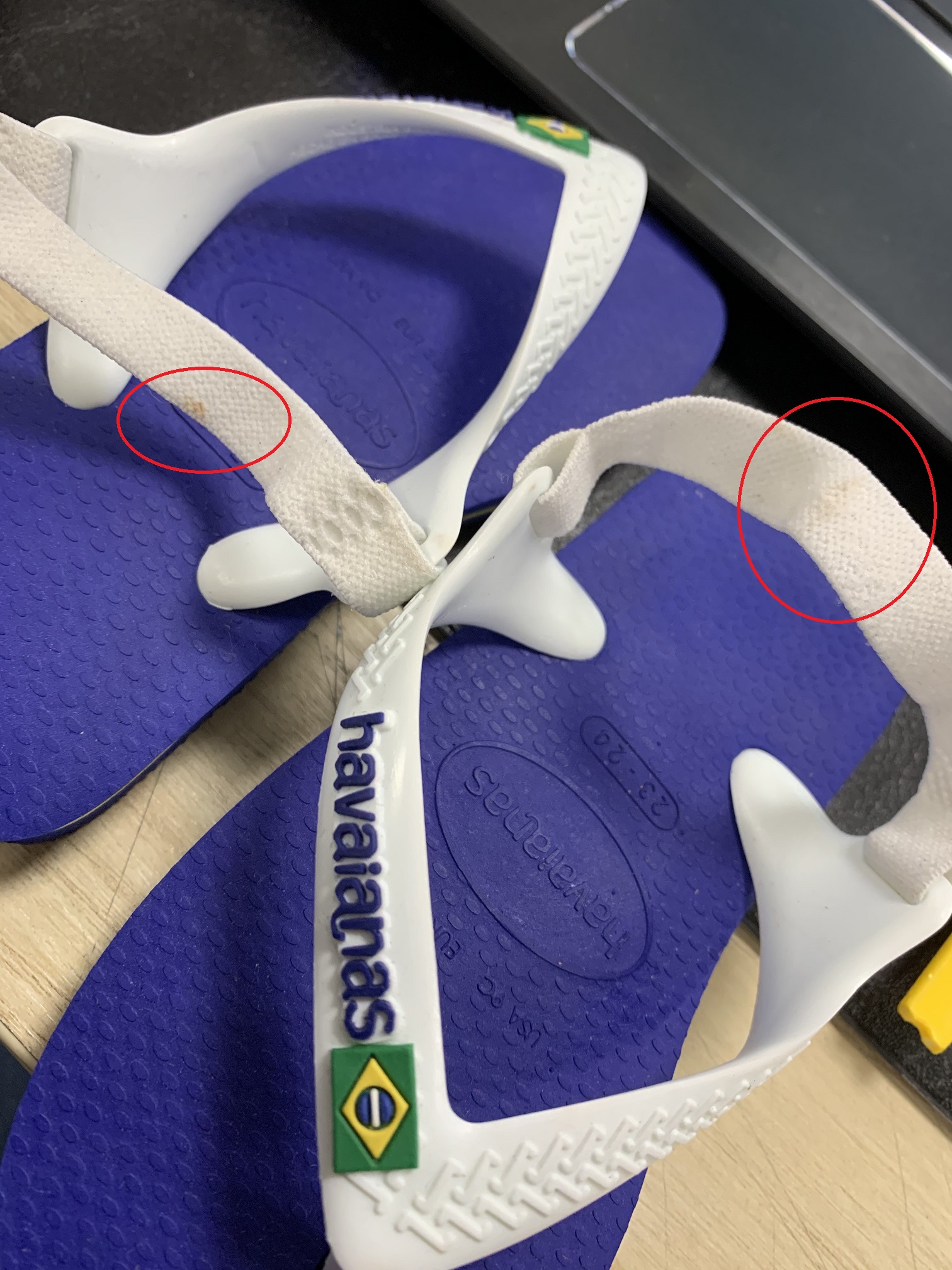 Pasmodel - Havaianas Baby Brasil Logo II Jongens Slippers - Marine Blue - Maat 23/24