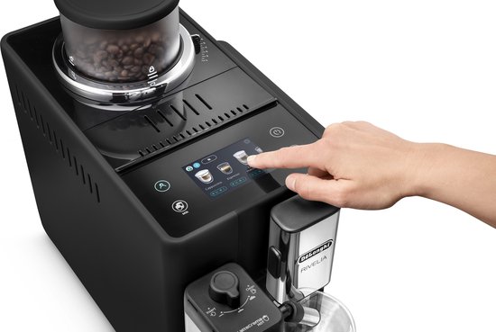 De’Longhi EXAM440.55.B, Espressomachine, 1,4 l, Koffiebonen, Gemalen koffie, Ingebouwde molen, 1450 W, Zwart