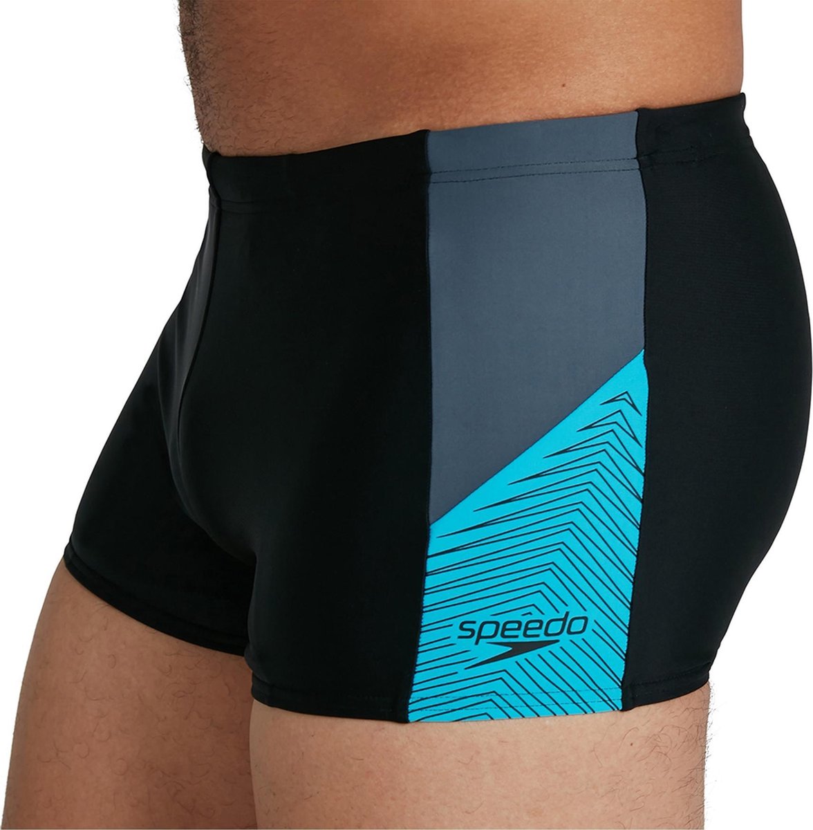 Speedo - Maat L - Dive Aquashort Dive Aquashort Heren - Zwart Blauw