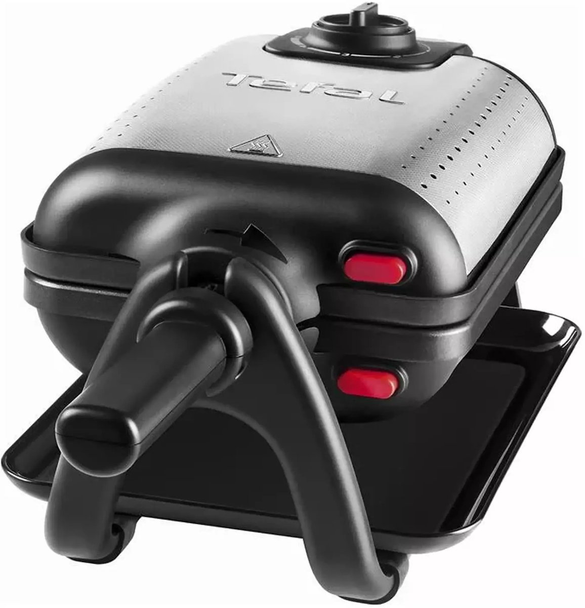 Tefal King Size WM756D - Wafelijzer - Anti-aanbaklaag - Voor Grote Wafels - Uitneembare Platen - Regelbare Thermostaat - 1200W