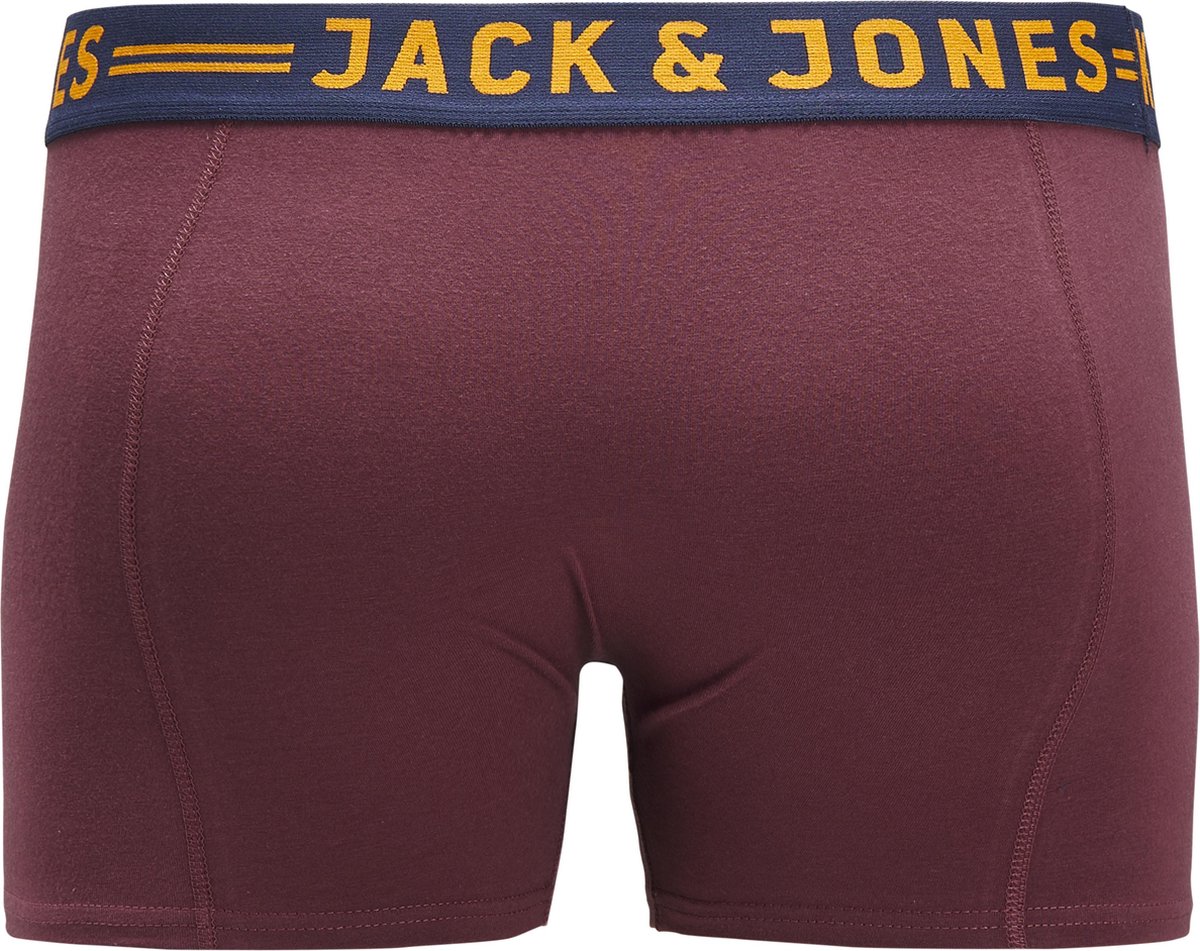 Jack & Jones heren boxershort 3-Pack - 3XL - Burgundy