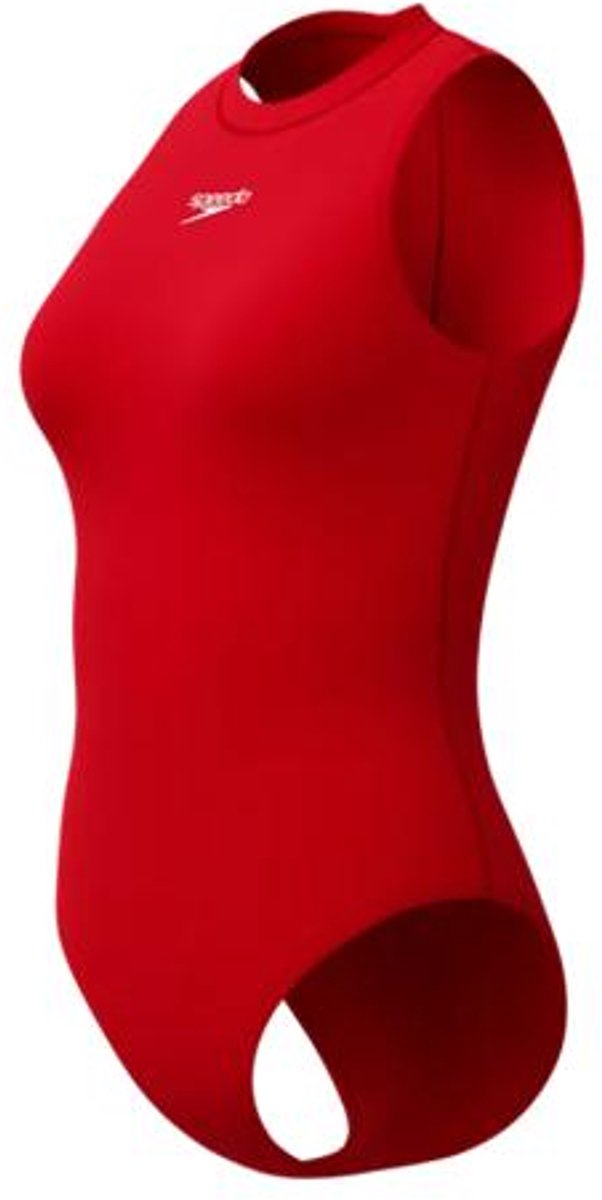 Speedo Maat 42  Endurance+ Hydrasuit Dames Sportbadpak - Badpak Dames met Hoge Bedekking - Zwempak Dames met Borstvoering - Sportbadpak Dames met Ritssluiting - Rood