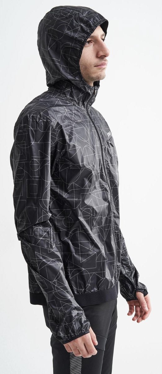 Craft Sportjas - Maat M - Mannen - zwart/wit