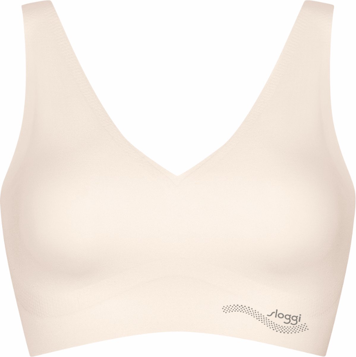 bustier, bh, beige, v-hals, naadloze-bh