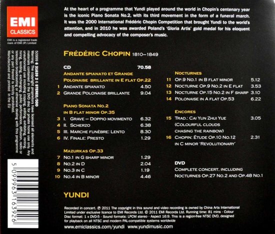 Yundi - Live In Beijing (CD)