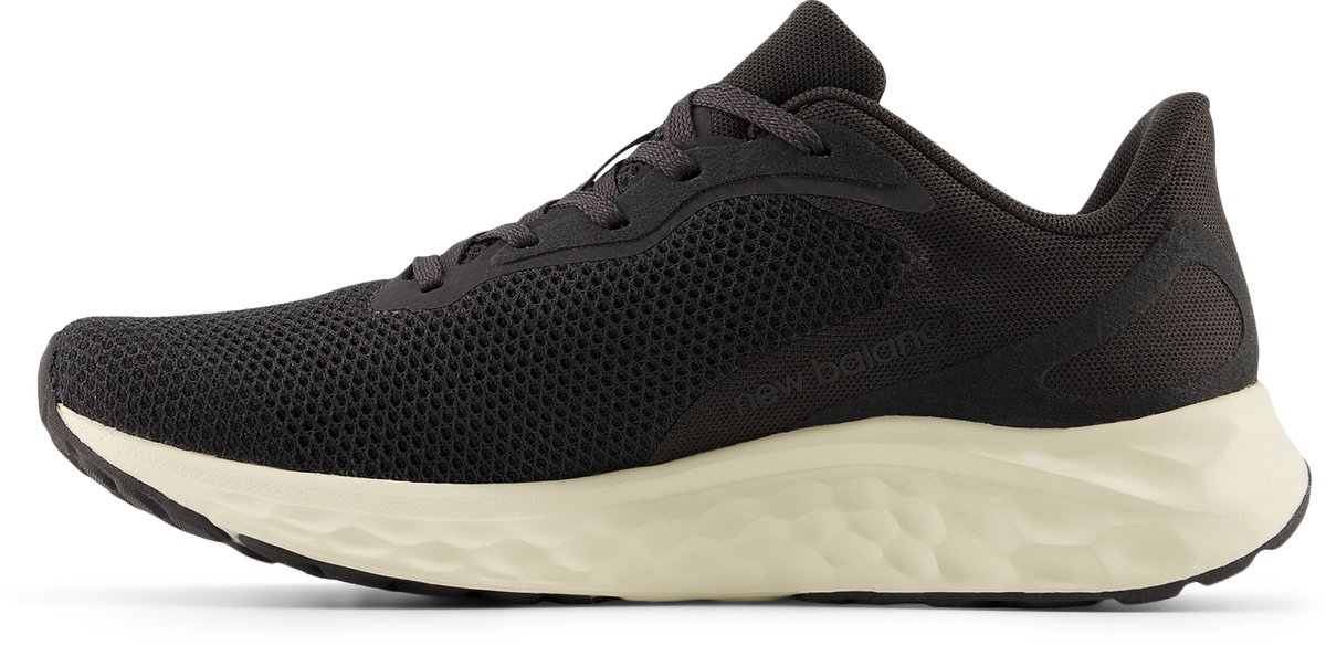 sneaker, mesh, zwart, hardloopschoen, dempsole