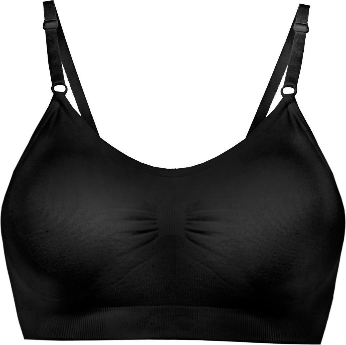 MAGIC Bodyfashion Comfort Bra - L - with Spaghetti Straps Zwart Vrouwen
