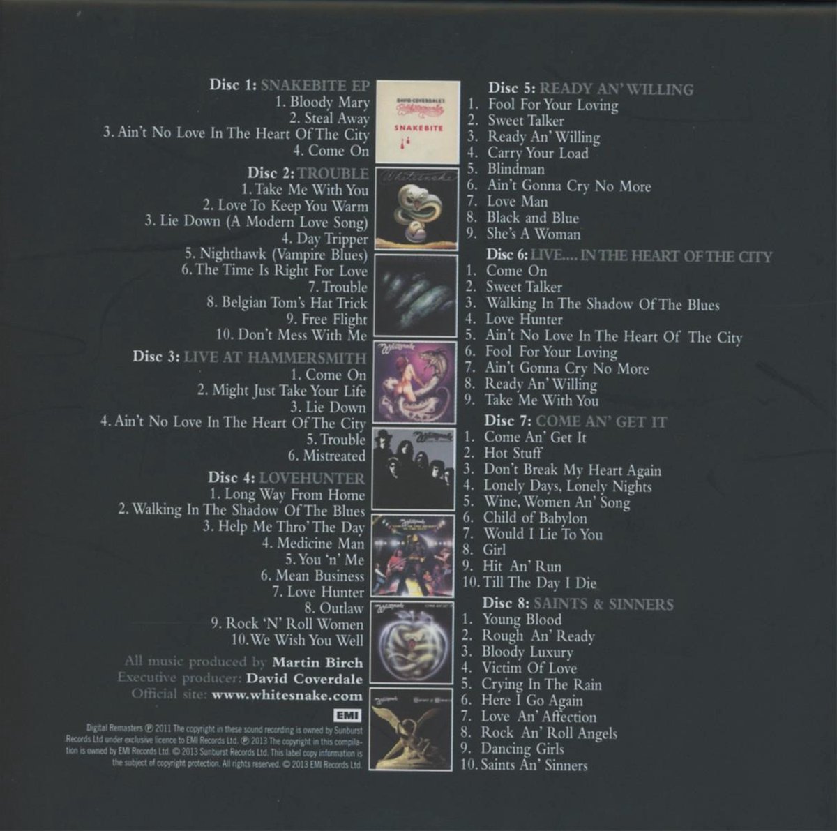 Whitesnake - Little Box 'o' Snakes - The Su ( 8 CD-Box )