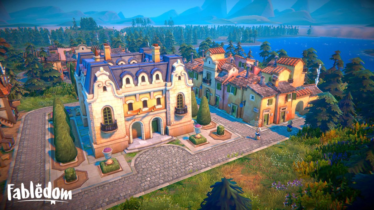 houten huis, tuinplein, plein, straat, landelijk