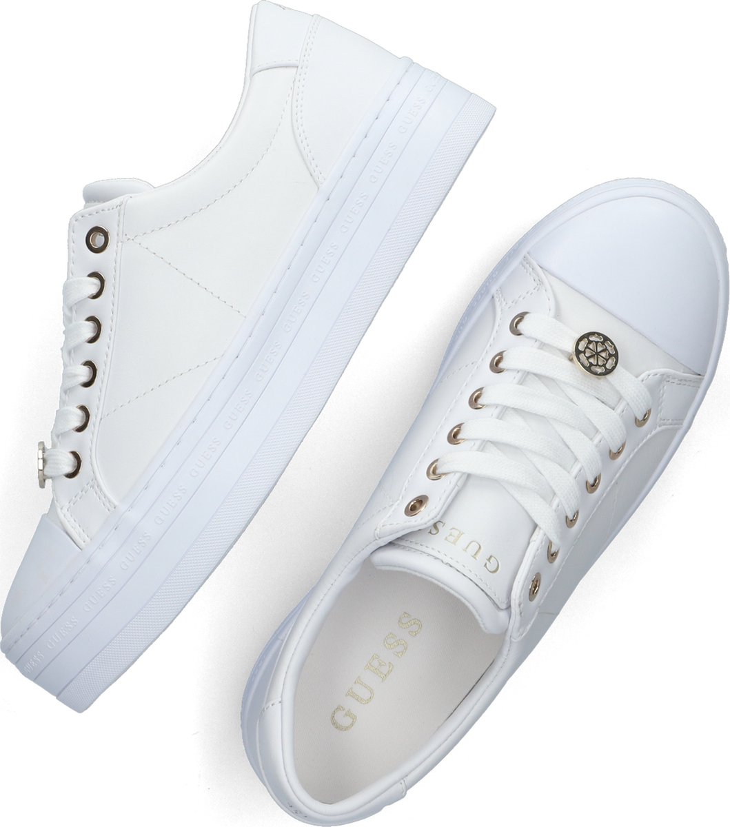 Guess - maat 39-  Bells Lage sneakers - Leren Sneaker - Dames - Wit