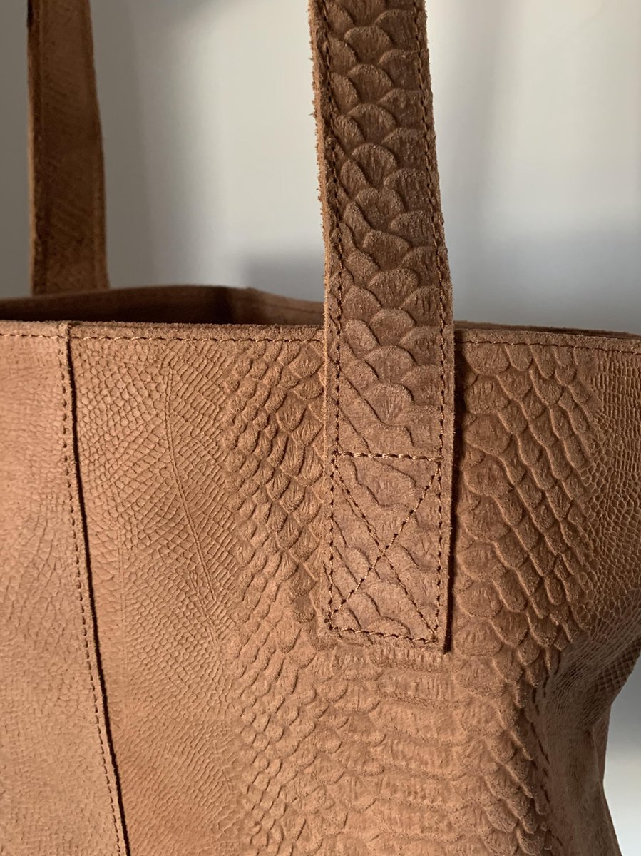 DSTRCT Schoudertas Portland Leer - cognac