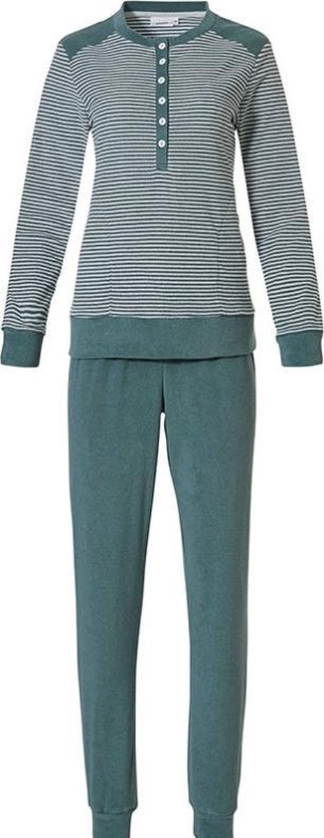 Pastunette - maat 44-  badstof dames pyjama - Groen