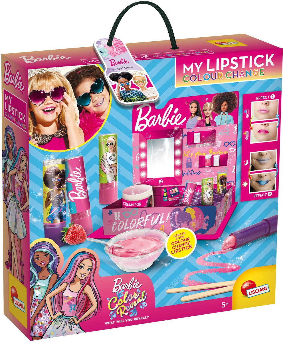 lipstick, make-up, set, barbie, kleurverandering
