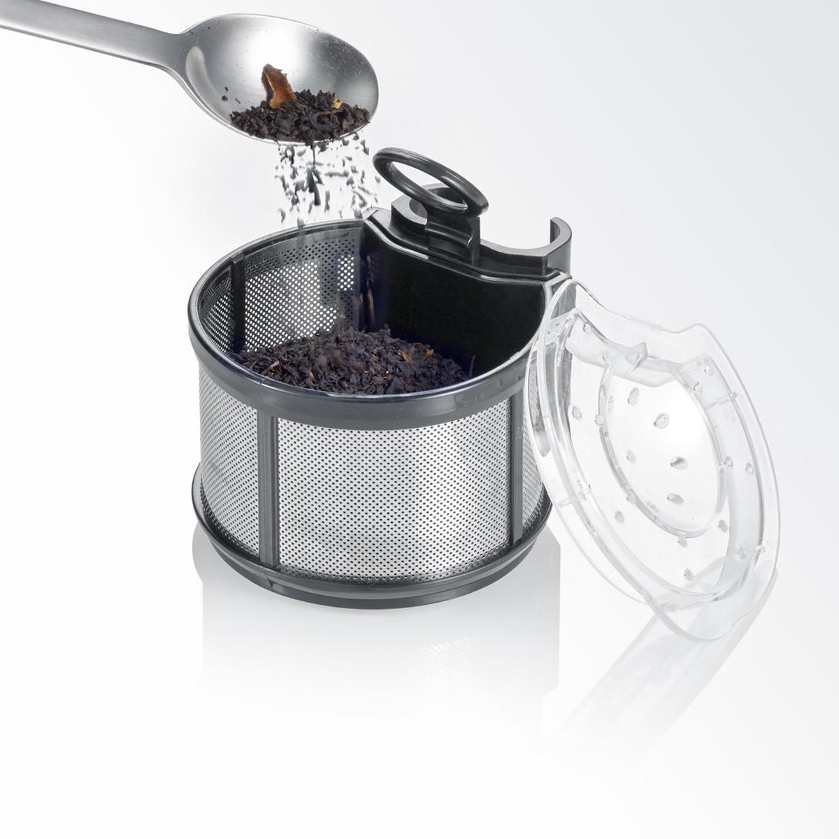 Severin WK 3422 Glazen Waterkoker met Auto-Lift functie voor theezakjes