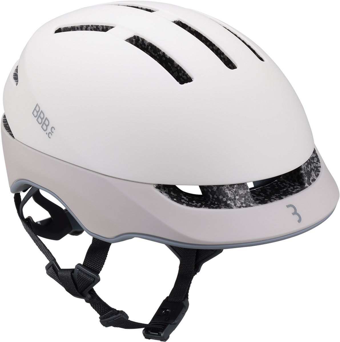 BBB Cycling SideStreet MIPS Urban Fietshelm - Unisex - E-bike helm met Fidlock sluiting - 14 Ventilatiegaten - M (55-59cm) - Mat Warm Grijs / Beige