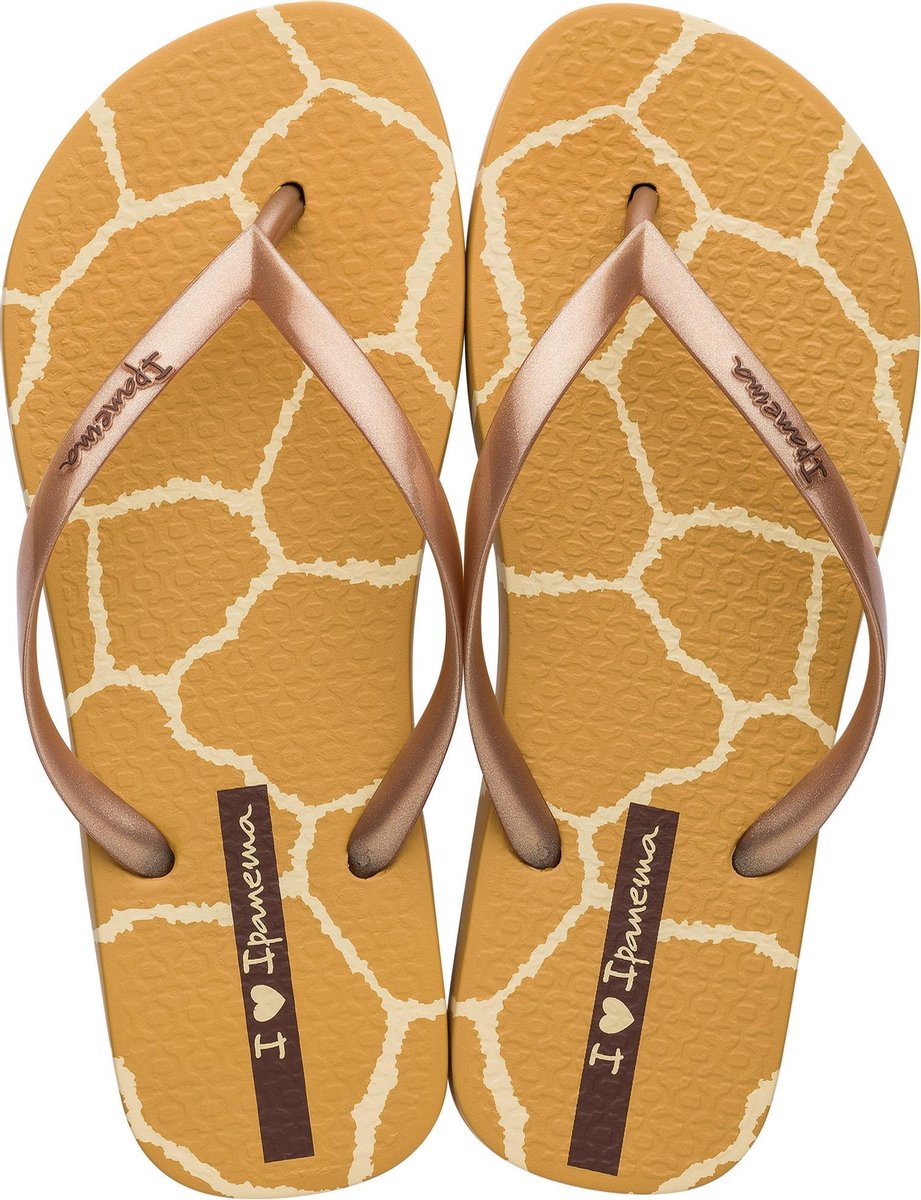 Ipanema Slippers - Maat 39 - Vrouwen - bruin/geel