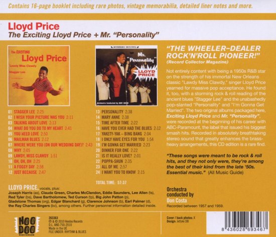 Lloyd Price - Exciting Lloyd Price + Mr. Personality (CD)