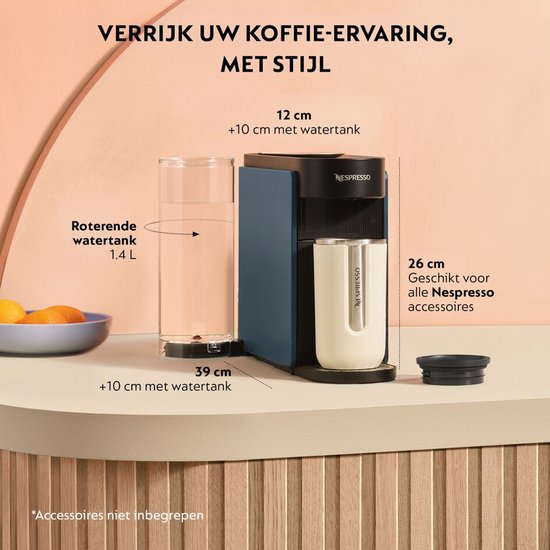 Krups Nespresso Vertuo UP XN9404 - Koffiecupmachine - Blauw