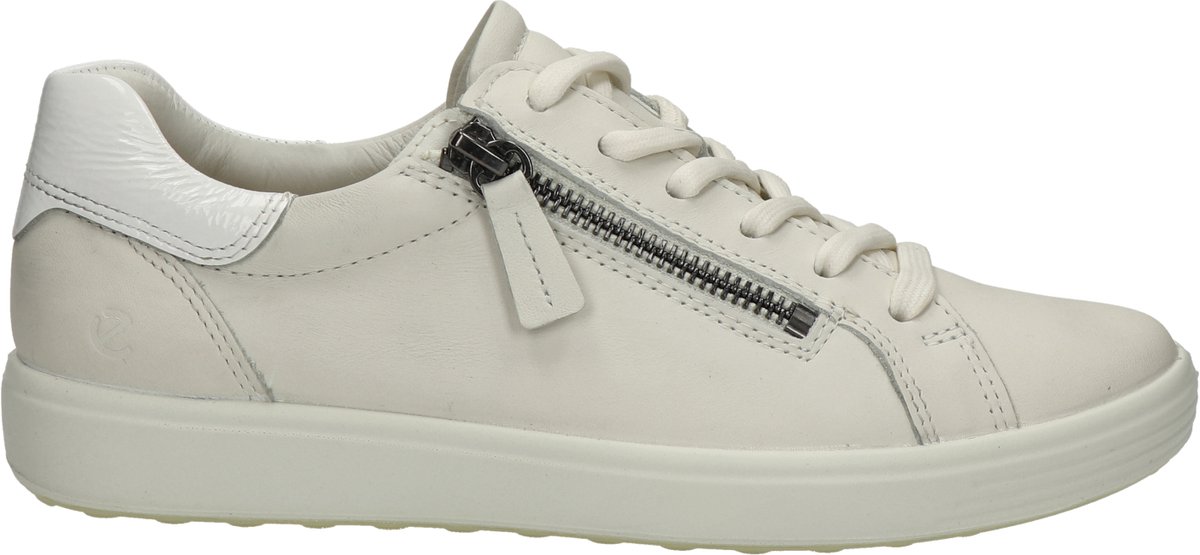 sneaker, wit, veterschoen, Rits, platformzool