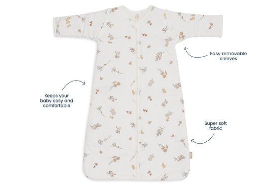 babySleepWrap, baby sleeper, removable sleeves, soft fabric, lightweight gown