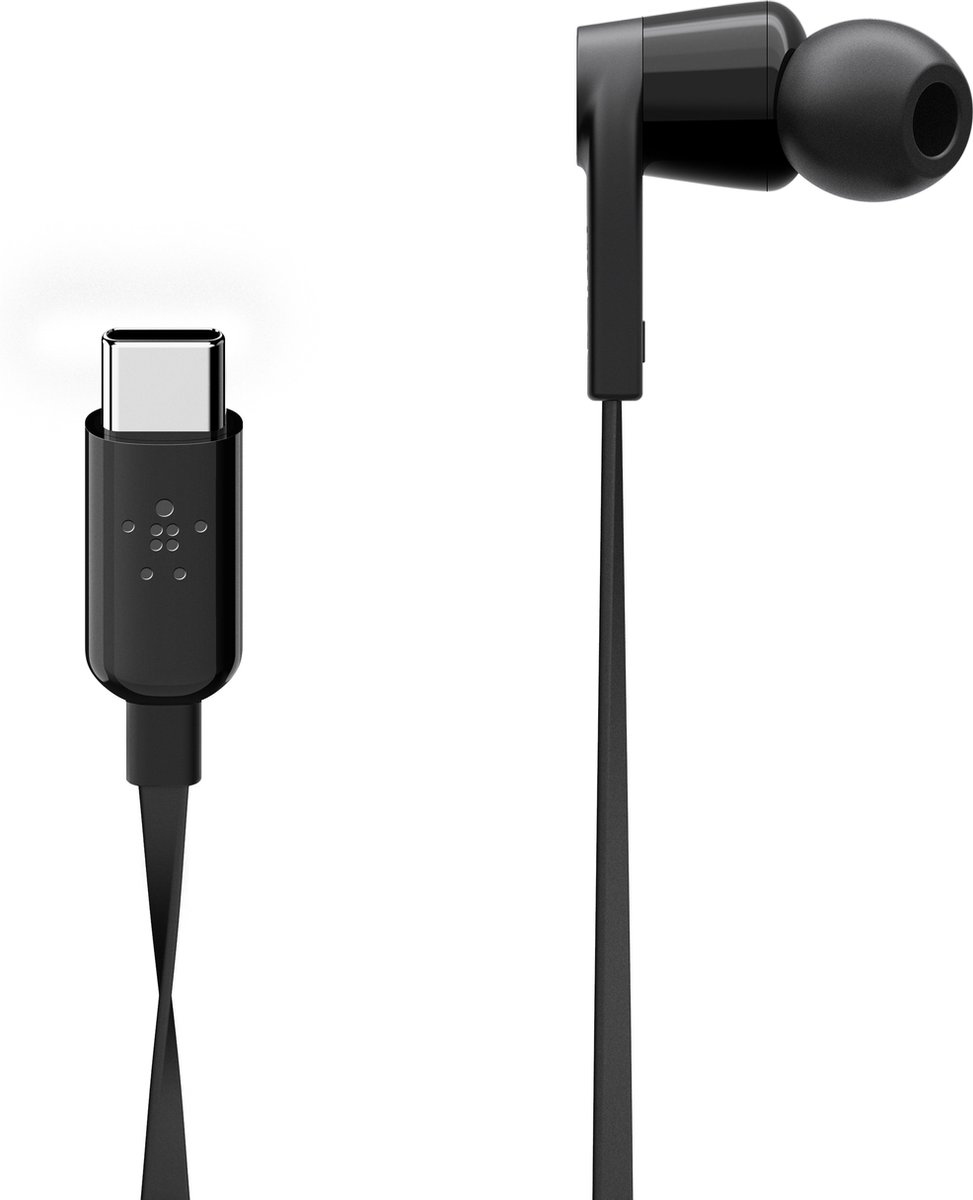 Belkin ROCKSTAR™ in-ear oordopjes met USB-C connector - Zwart