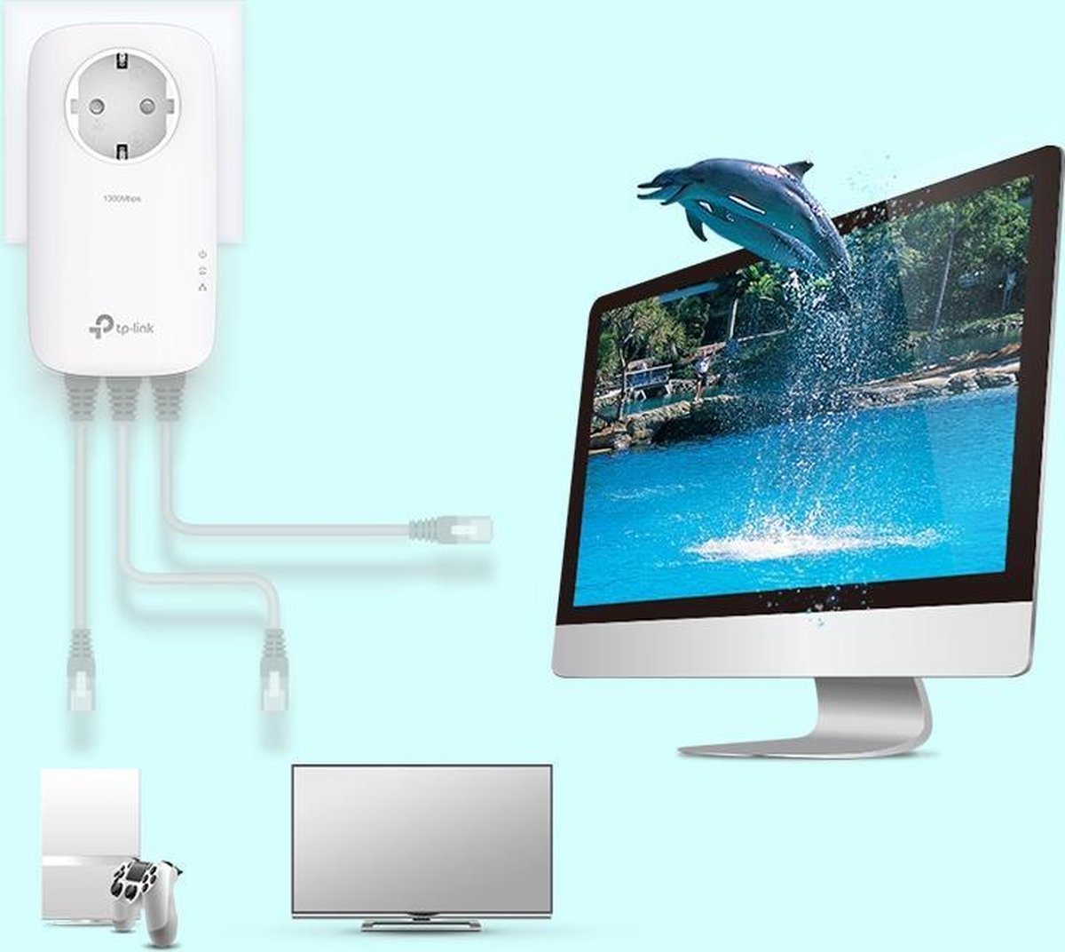 TP-Link TL-PA8033P KIT - Powerline zonder wifi - 2-pack - NL