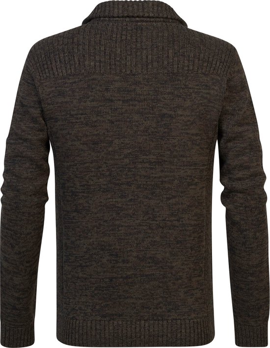 Petrol Industries  - Maat XL - Heren Gebreid Vest - Bruin